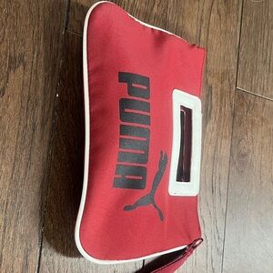 PUMA Sporty Clutch Wristlet Red White